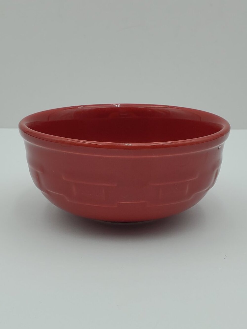 Longaberger Woven Traditions Tomato Red 5" All Purpose Bowl Dessert Bowl